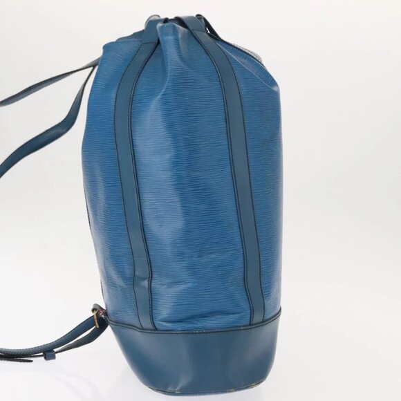 LOUIS VUITTON Epi Randonnee GM Shoulder Bag Blue M43085 LV Auth 148058 - Picture 6 of 16